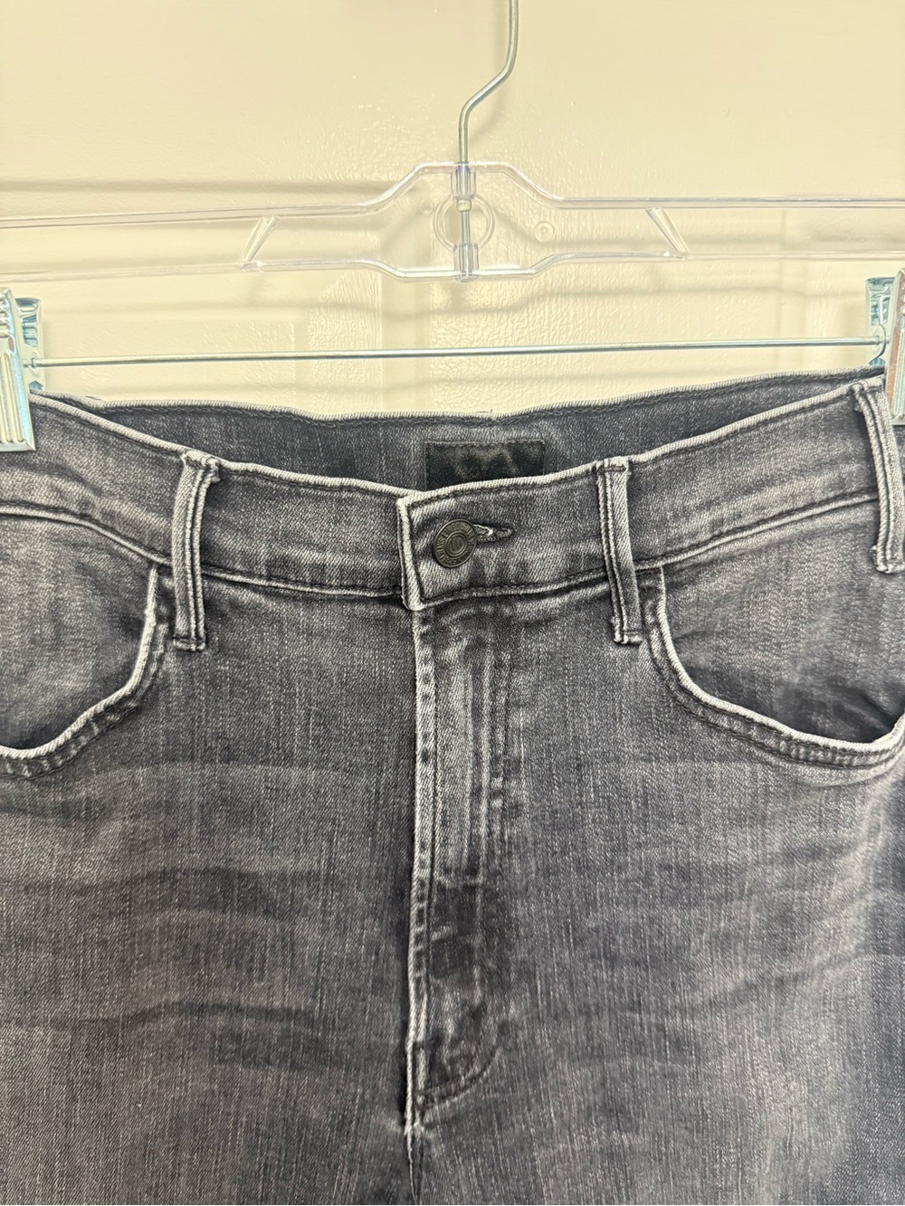 Mother The Hustler Ankle Fray Jeans Nightowl Size 30 Casual Denim Flared Cropped - Picture 3 of 10
